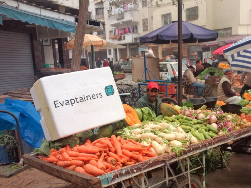 Evaptainer - a fridge that runs without electricity