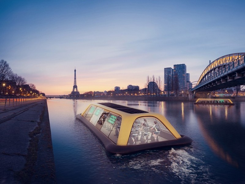 A vessel powered by workouts