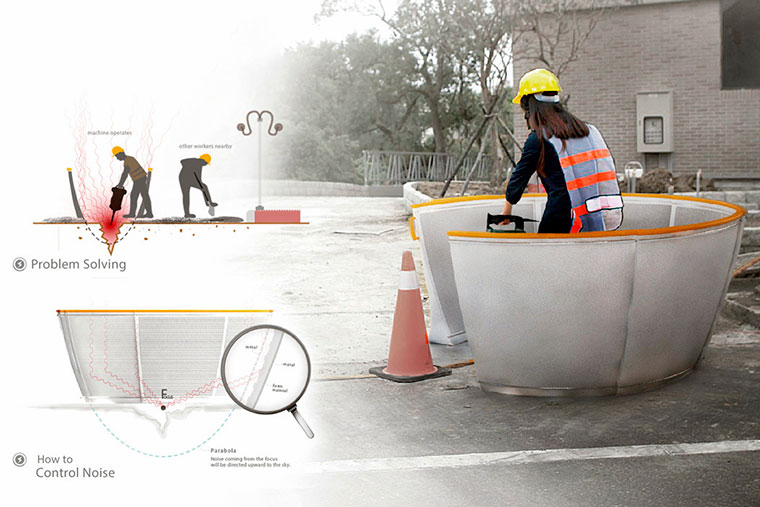 Noise Barrier for Road Construction