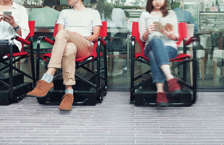 Chairs that Make Waiting in Line Easier