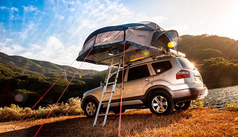 Tent on the Roof of a Car