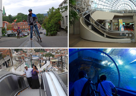 Underground, Street, Bike - The Most Unusual Escalators