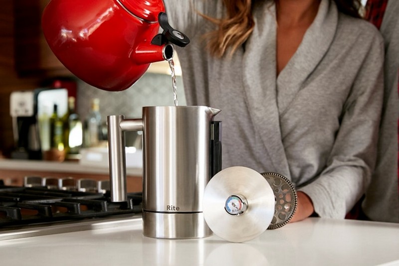 Rite Press: A Convenient French Press with Built-In Cleaning System